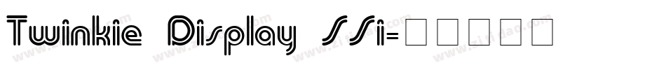 Twinkie Display SSi字体转换